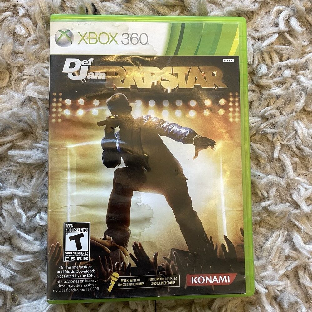 Def Jam Rapstar Xbox 360 Video Game Tested Working